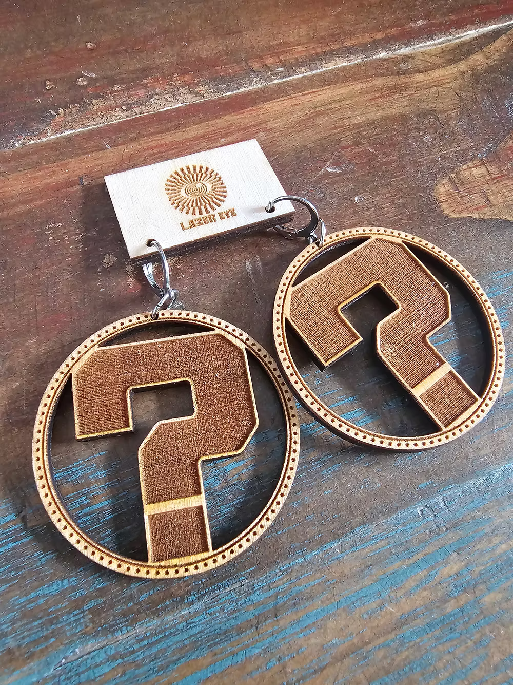 Lazer Eye Studio Wooden Laser Cut Earrings