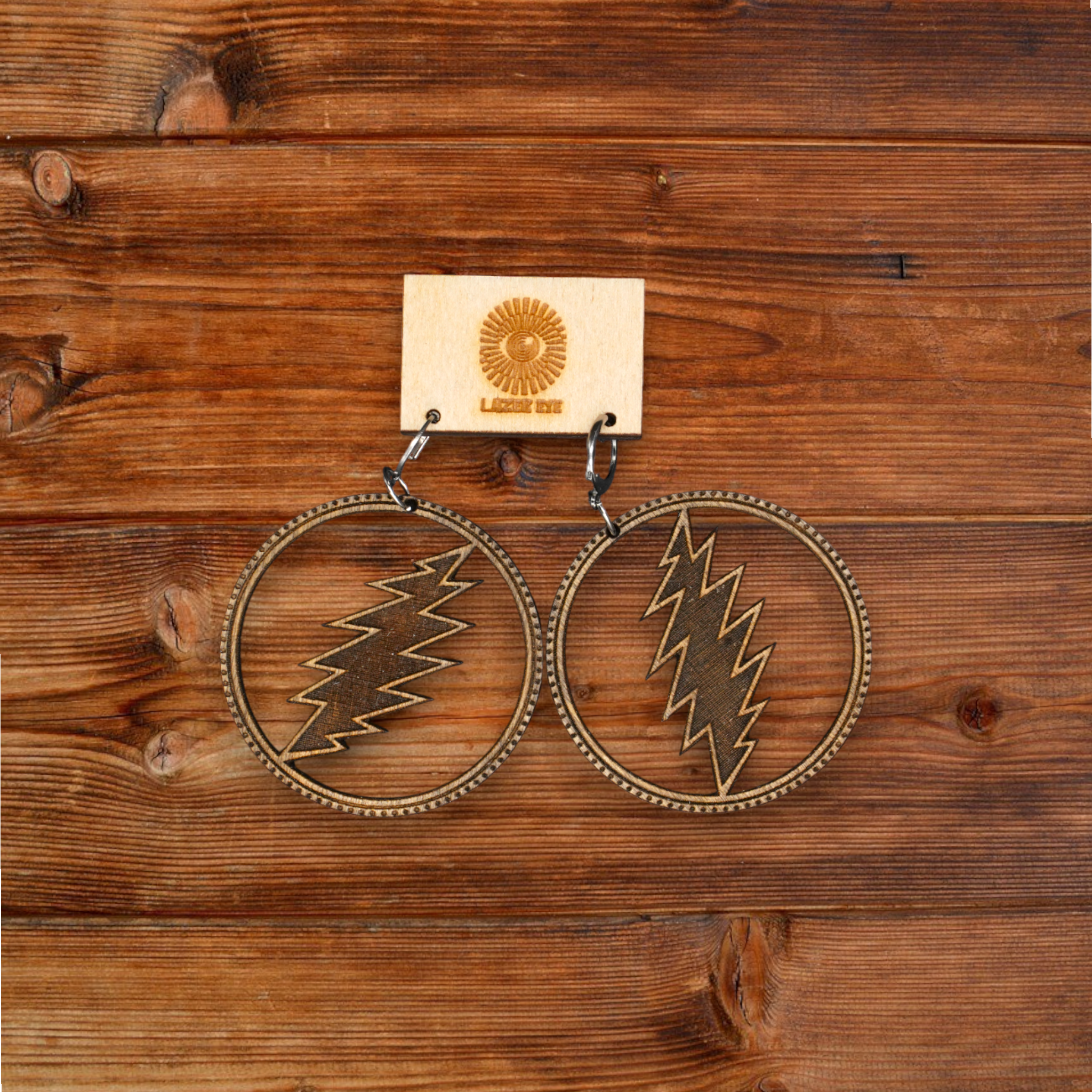 Lazer Eye Studio Wooden Laser Cut Earrings