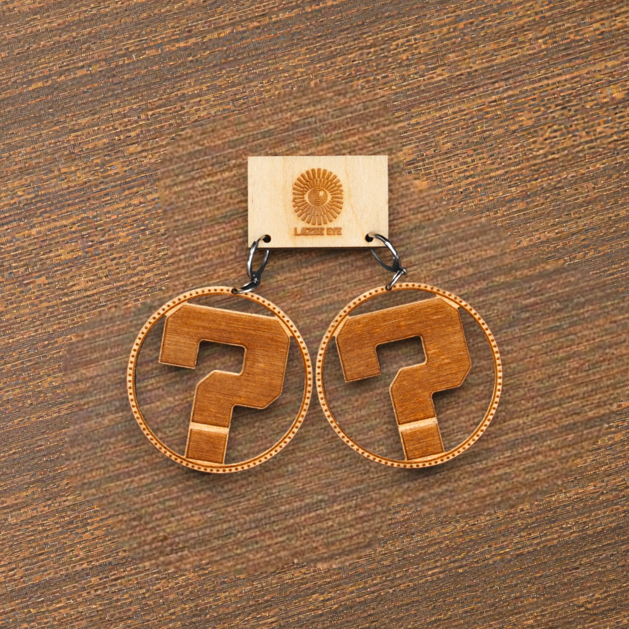 Lazer Eye Studio Wooden Laser Cut Earrings