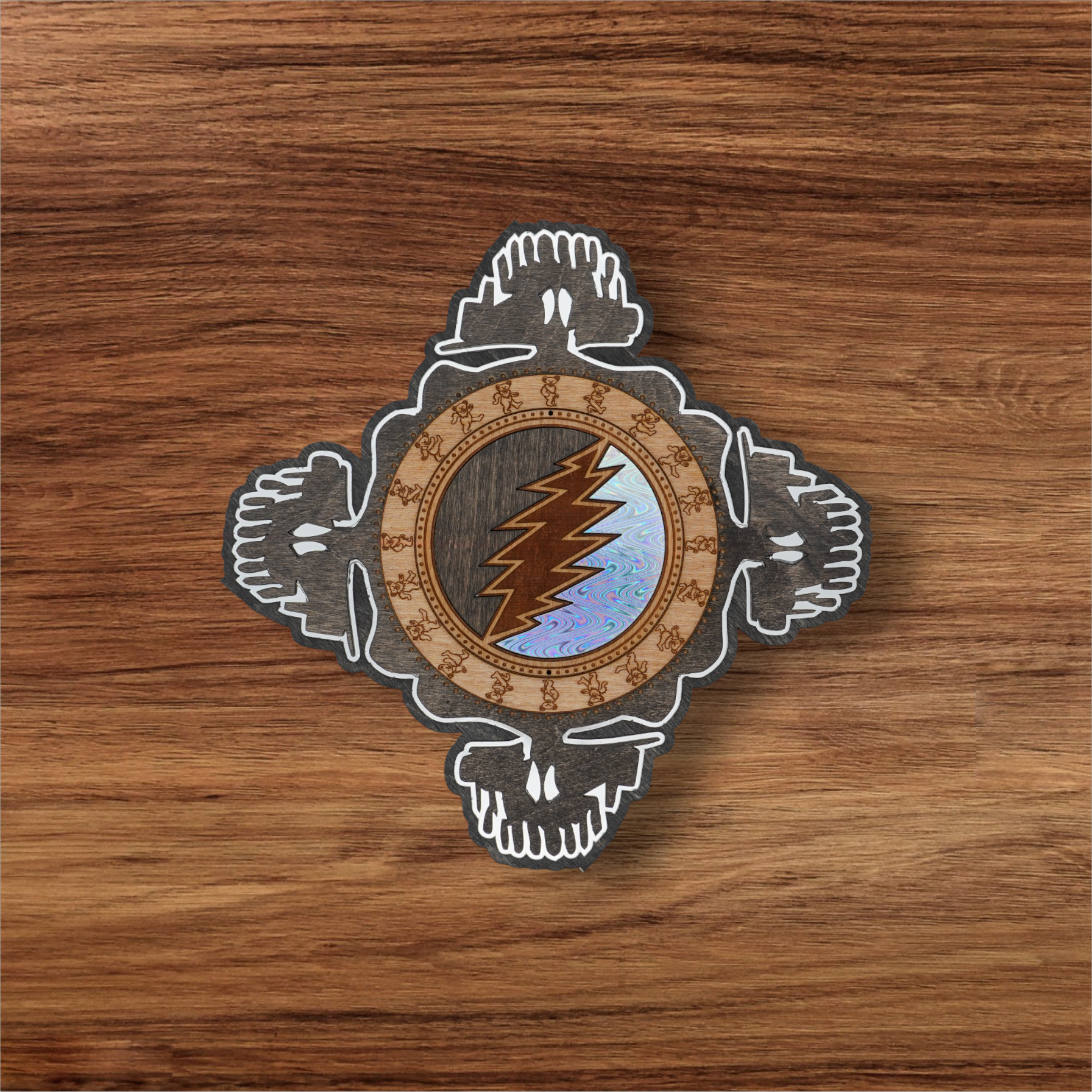 Lazer Eye Studio Dancing Grateful Dead Skull