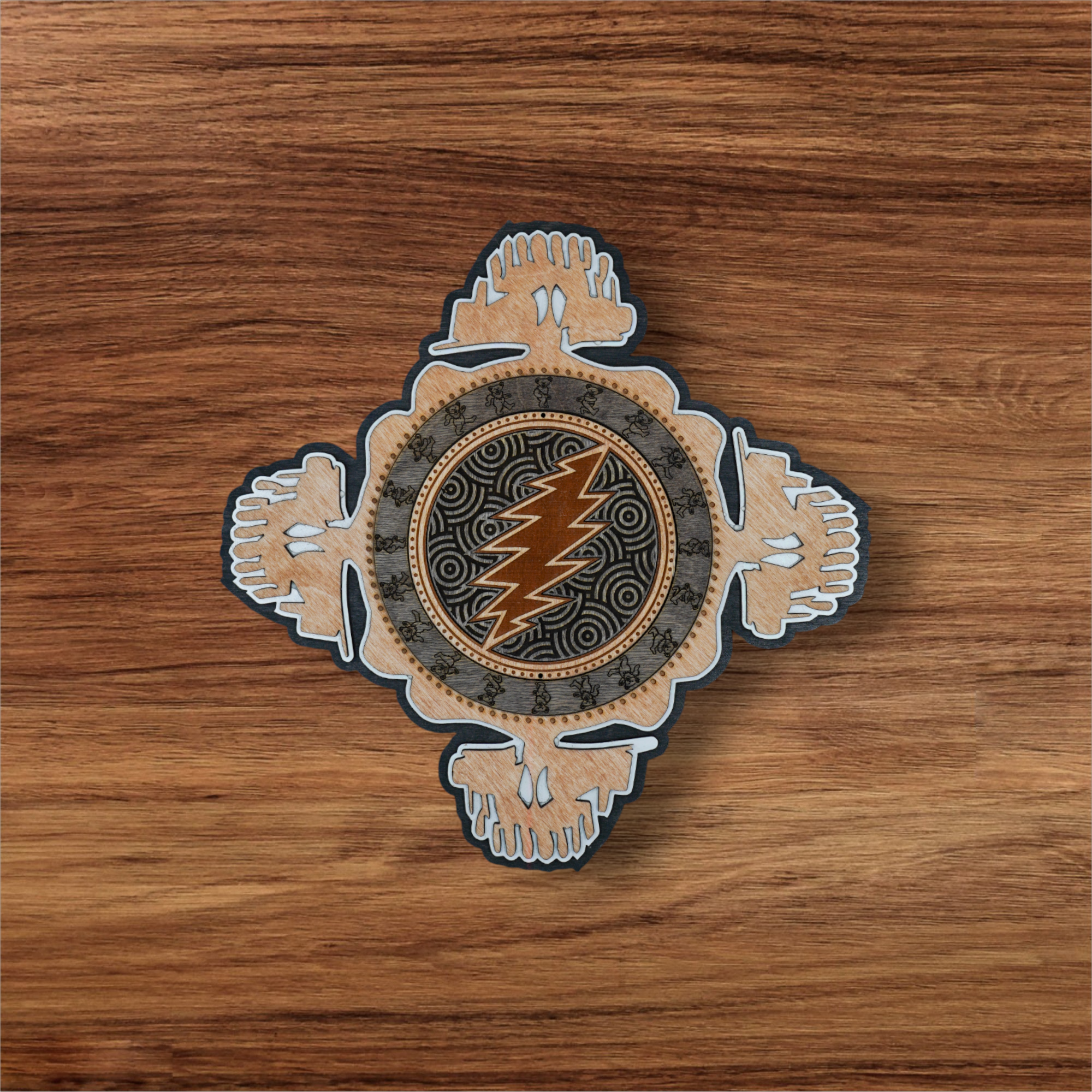 Lazer Eye Studio Dancing Grateful Dead Skull