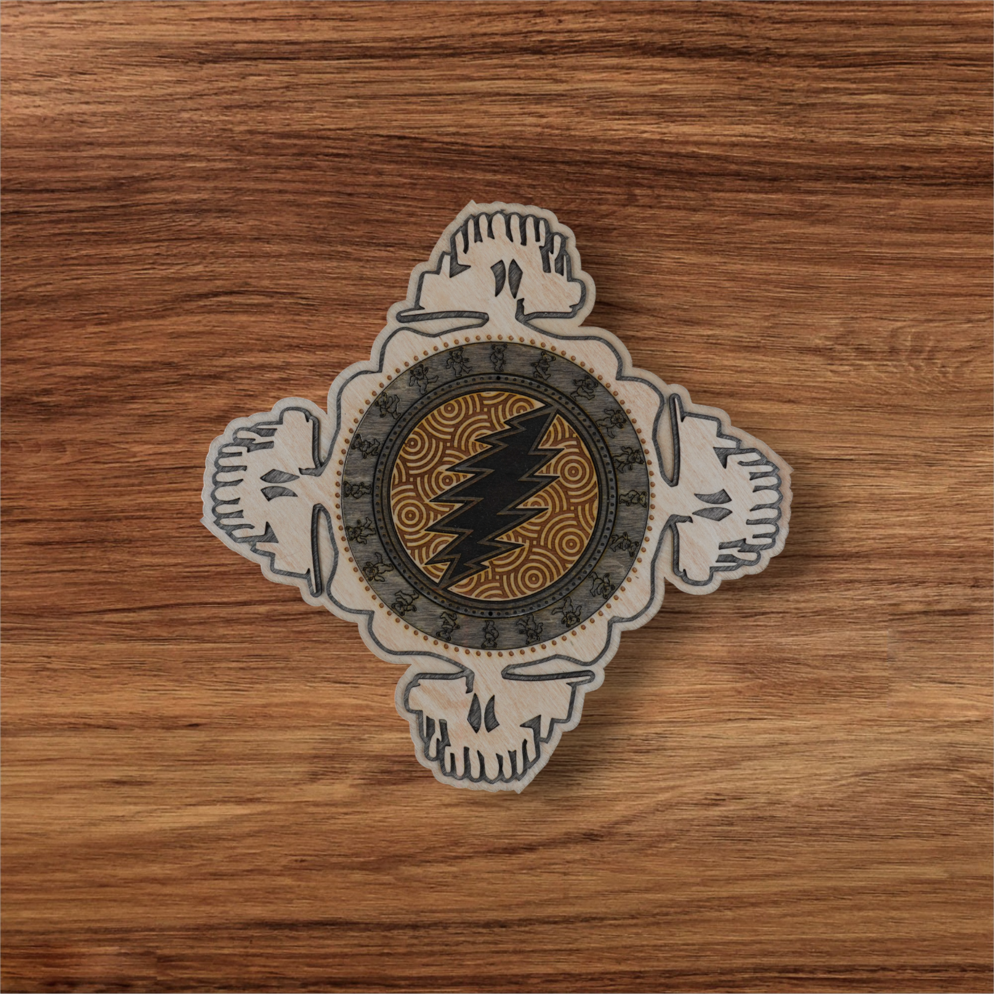 Lazer Eye Studio Dancing Grateful Dead Skull