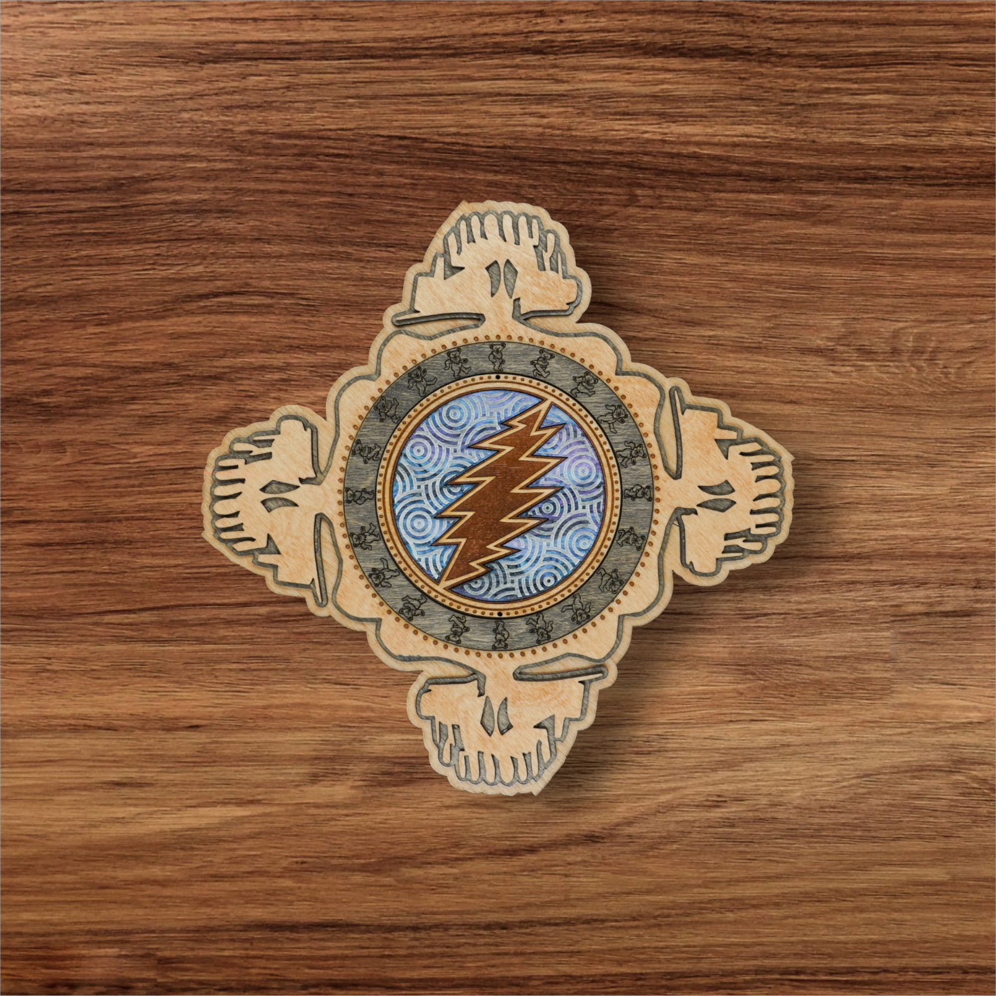 Lazer Eye Studio Dancing Grateful Dead Skull