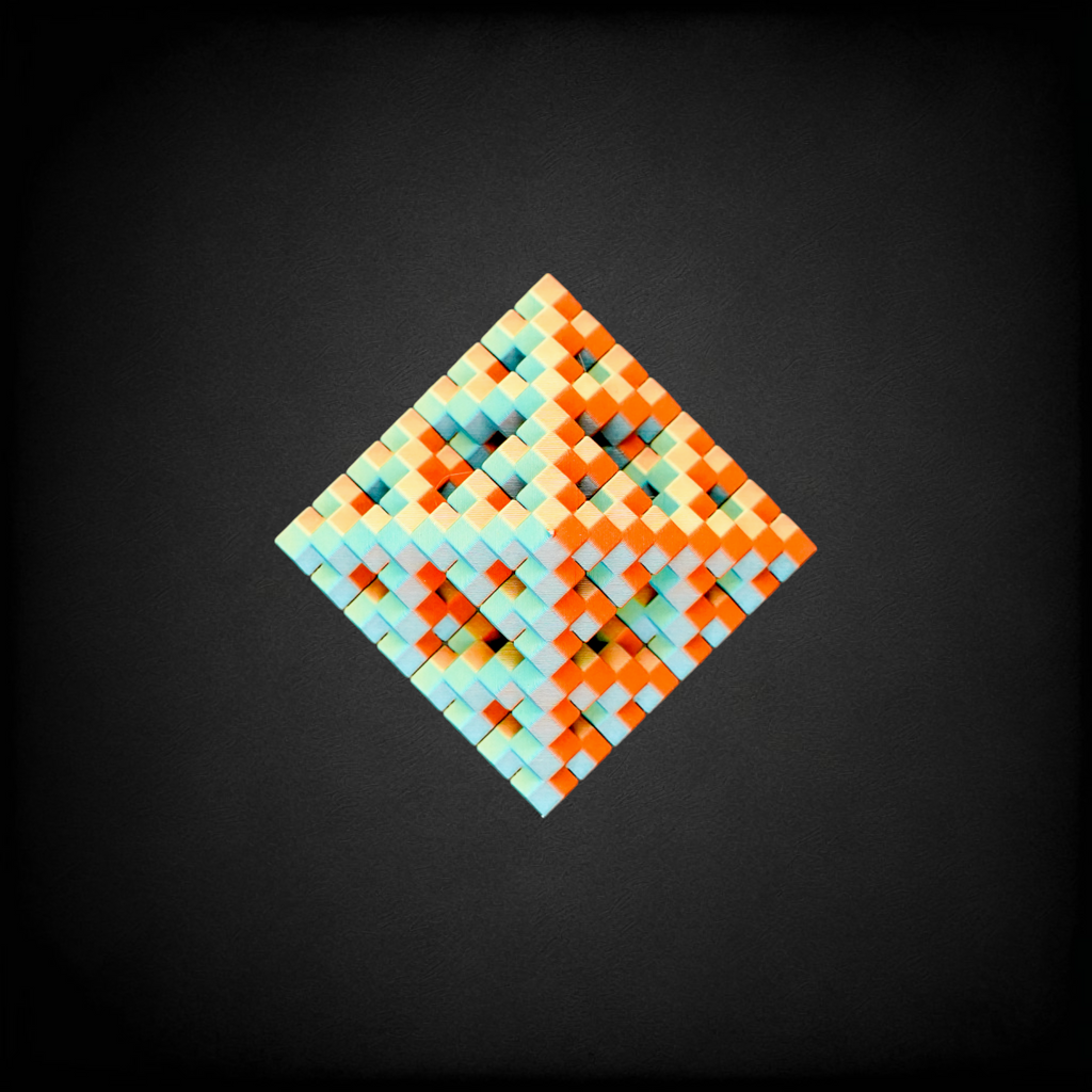 Pixel Diamond - Endless Designs Desktop Sculpture