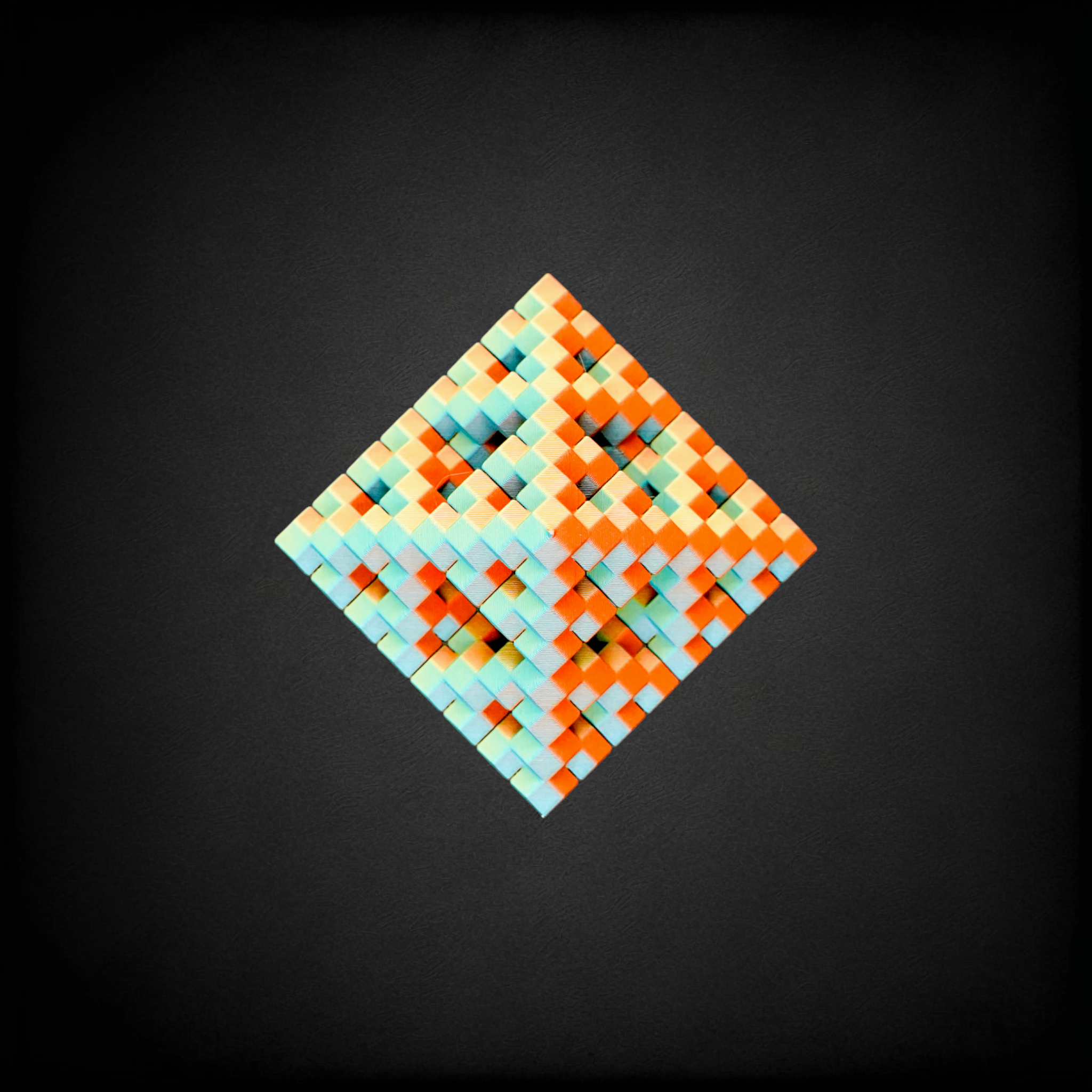 Pixel Diamond - Endless Designs Desktop Sculpture