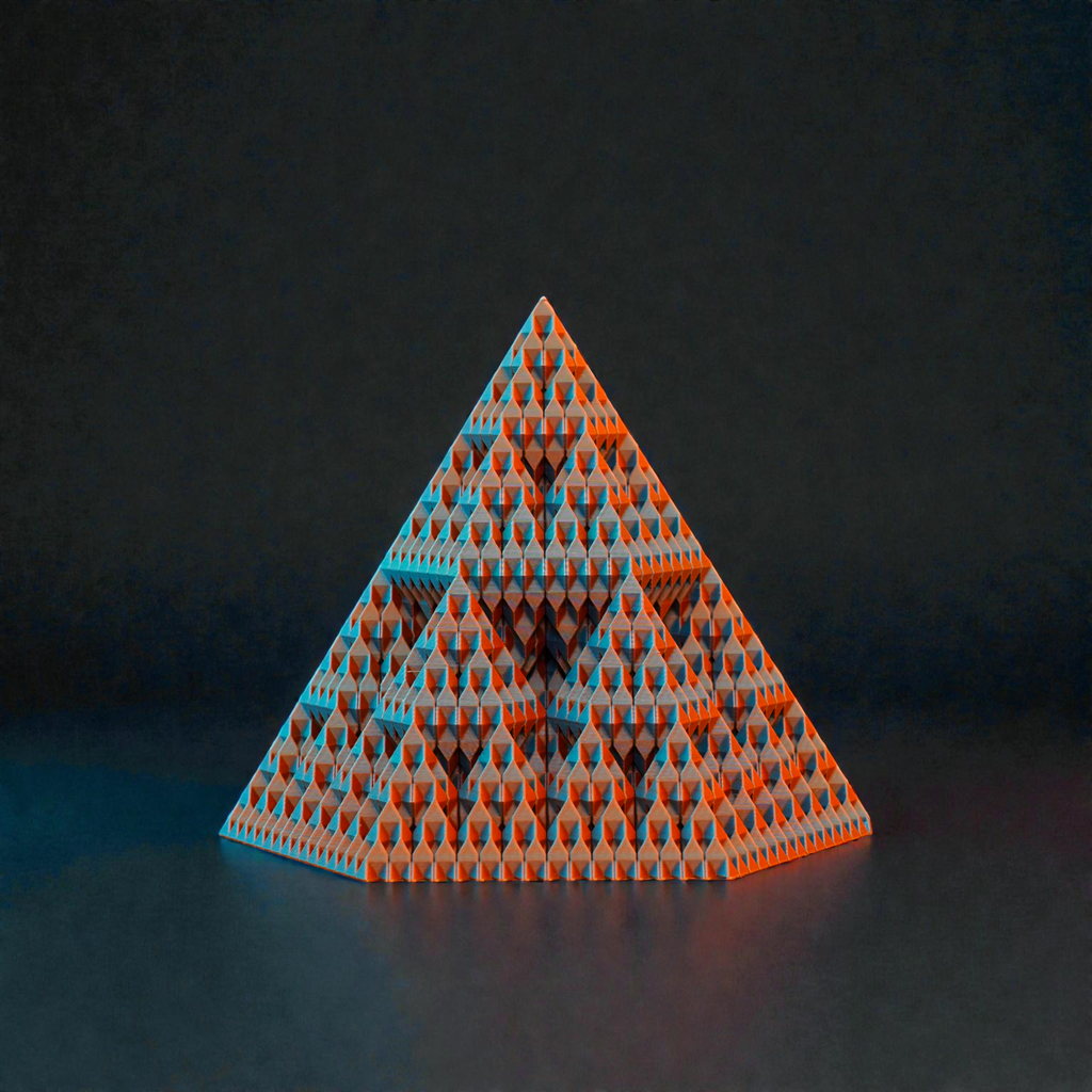 Pentagonal Pyramid - Endless Designs Desktop Sculpture