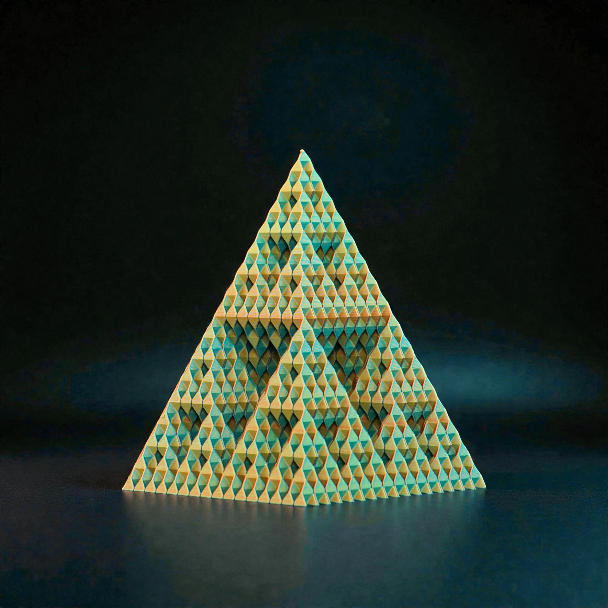 Pentagonal Pyramid - Endless Designs Desktop Sculpture