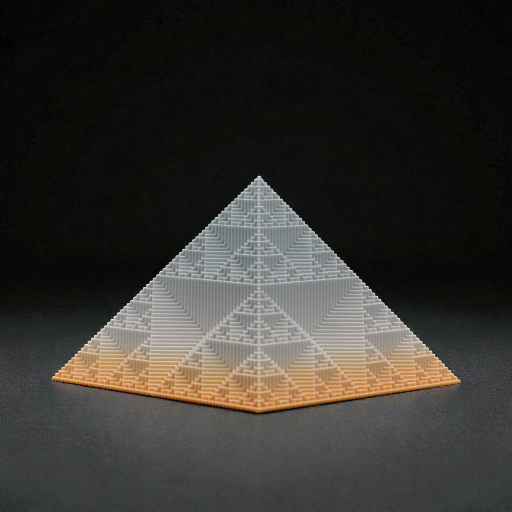Fractal Pyramid - Endless Designs Desktop Sculpture