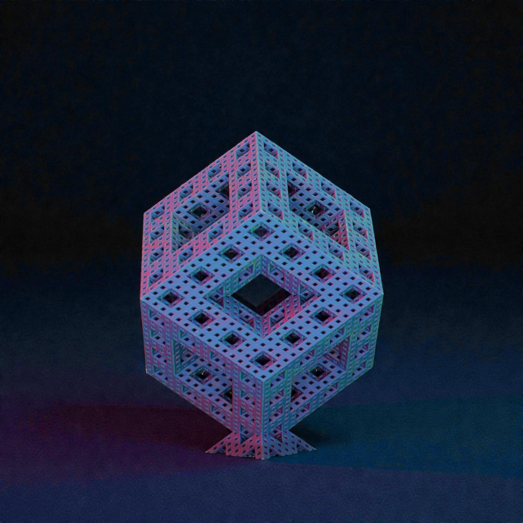 4D Cube - Endless Designs Desktop Sculpture