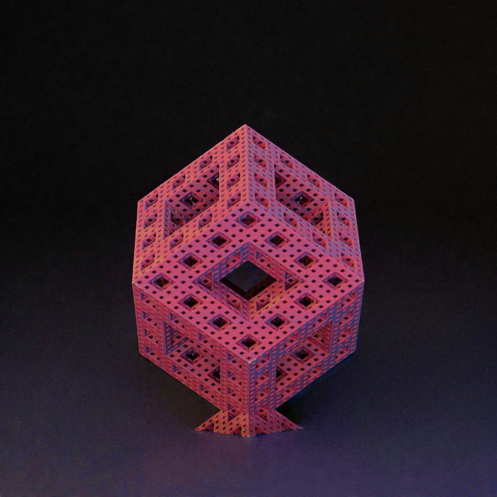 4D Cube - Endless Designs Desktop Sculpture