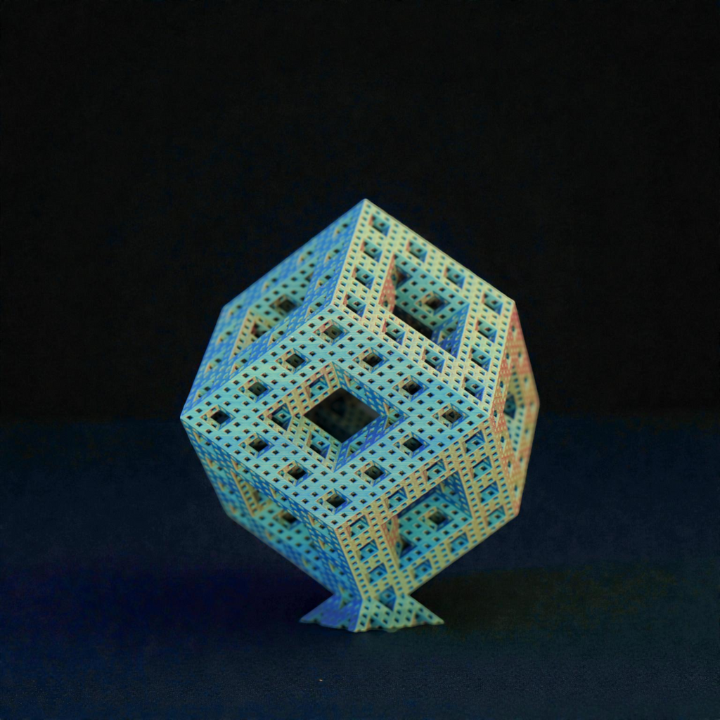 4D Cube - Endless Designs Desktop Sculpture