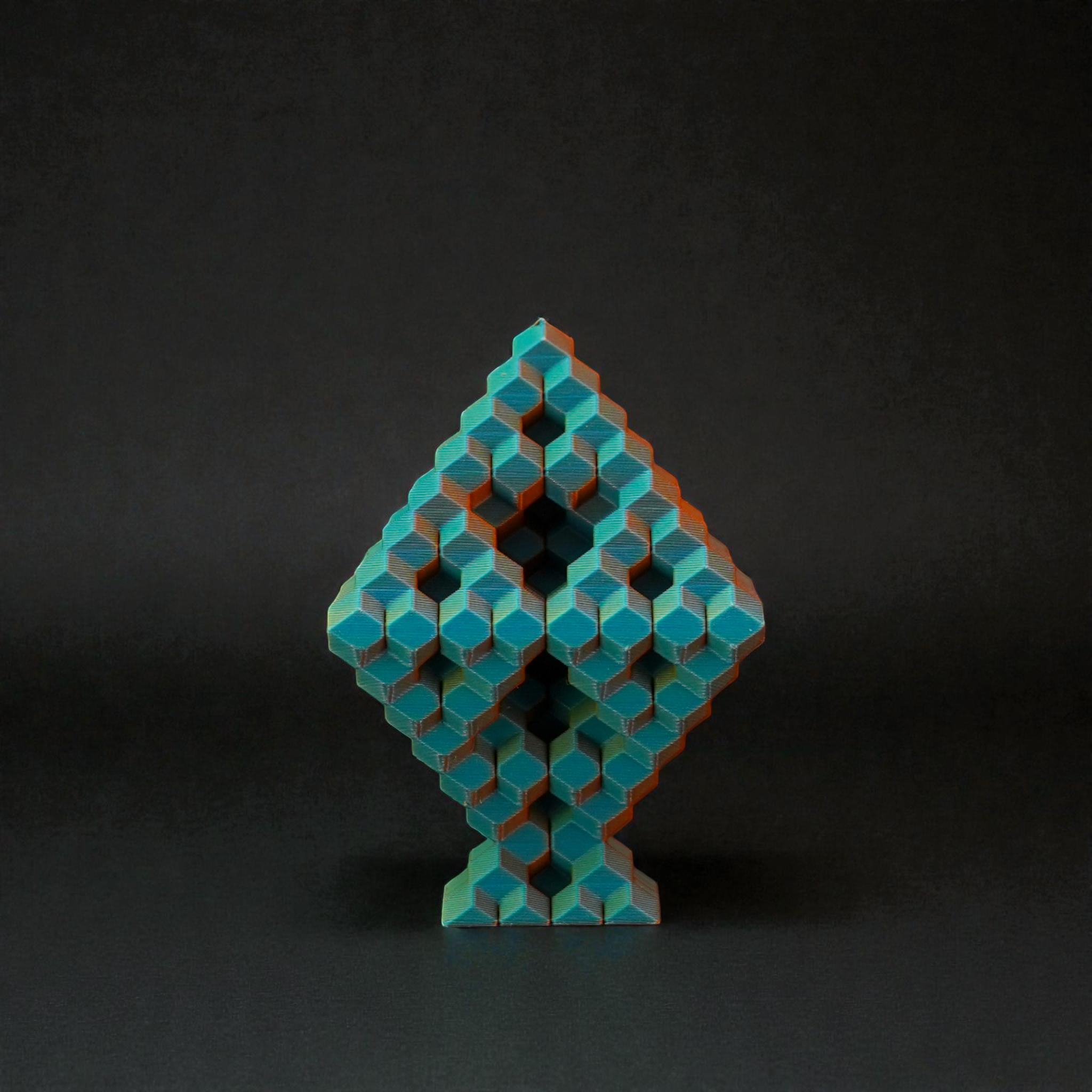 Pixel Diamond - Endless Designs Desktop Sculpture