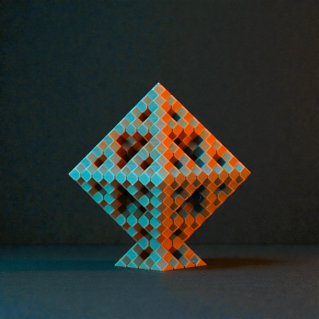 Pixel Diamond - Endless Designs Desktop Sculpture