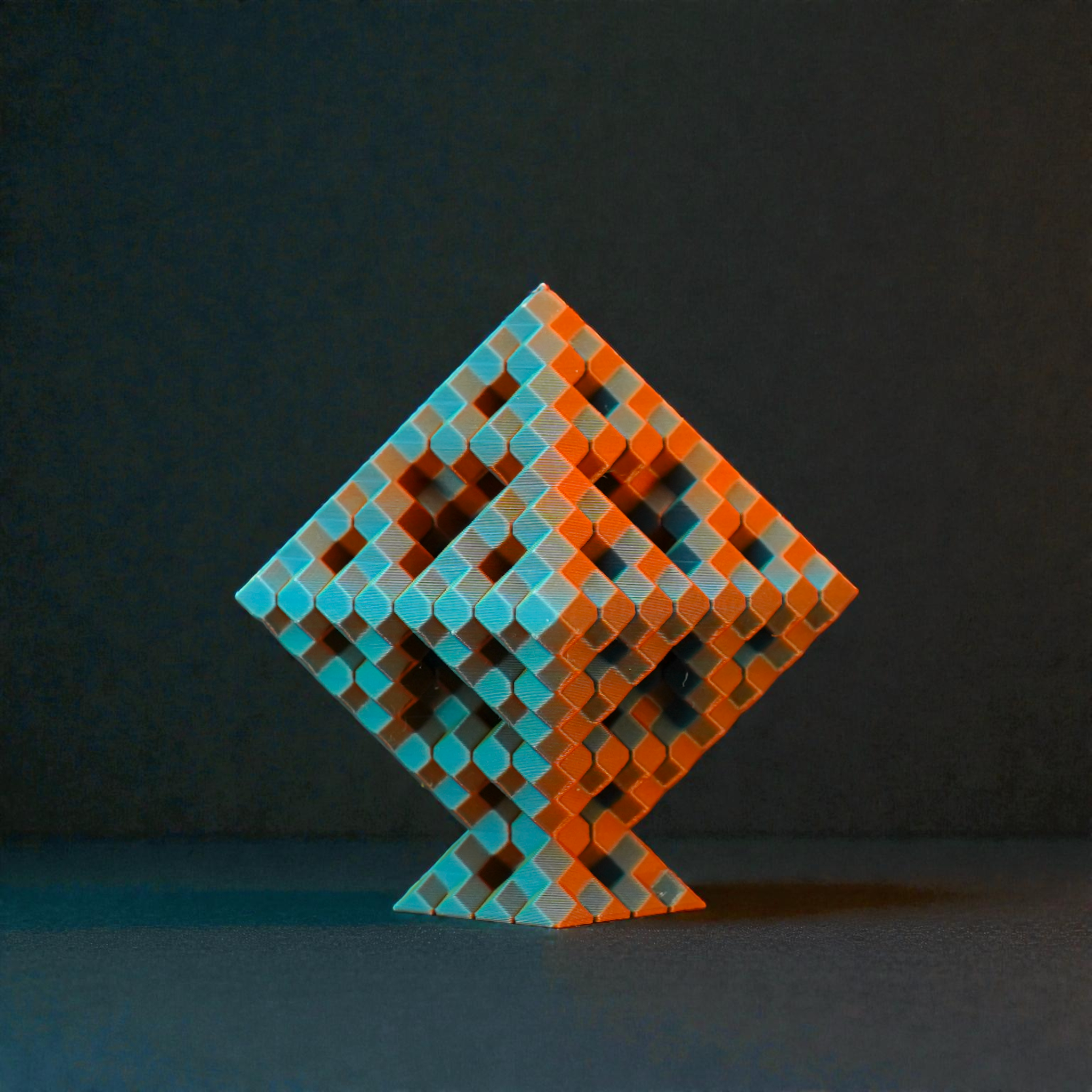 Pixel Diamond - Endless Designs Desktop Sculpture