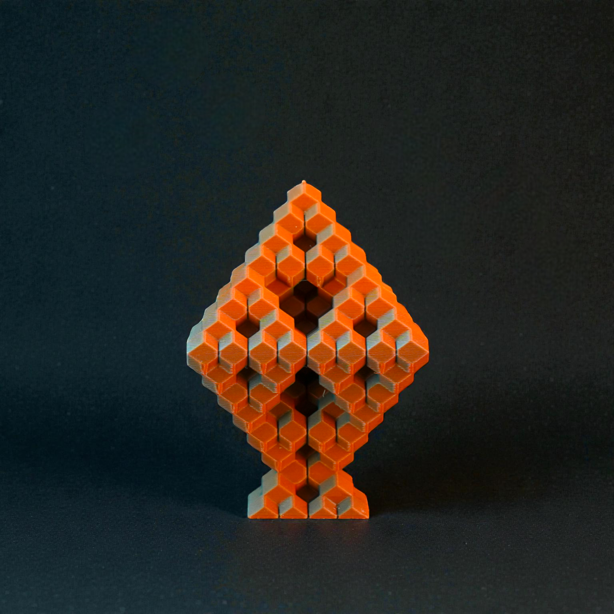 Pixel Diamond - Endless Designs Desktop Sculpture