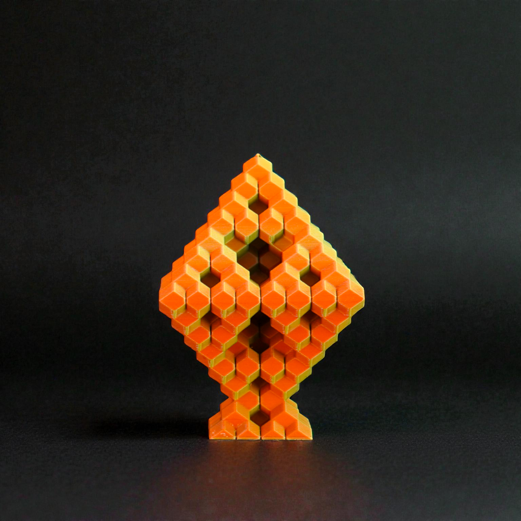 Pixel Diamond - Endless Designs Desktop Sculpture