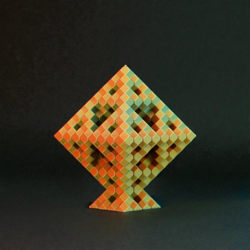 Pixel Diamond - Endless Designs Desktop Sculpture