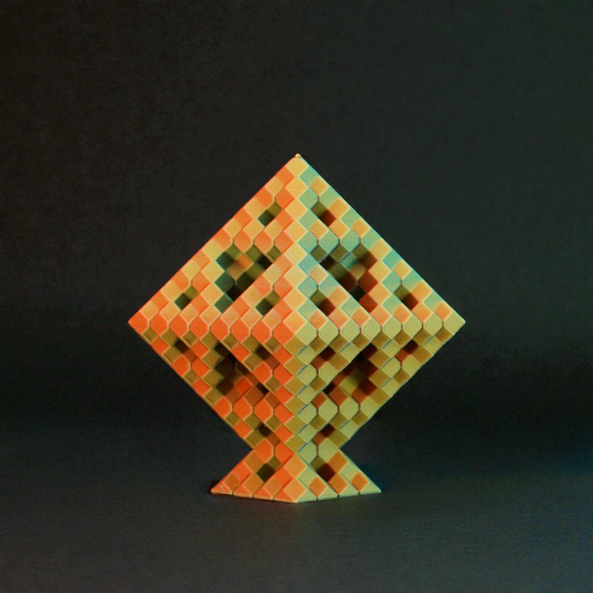 Pixel Diamond - Endless Designs Desktop Sculpture