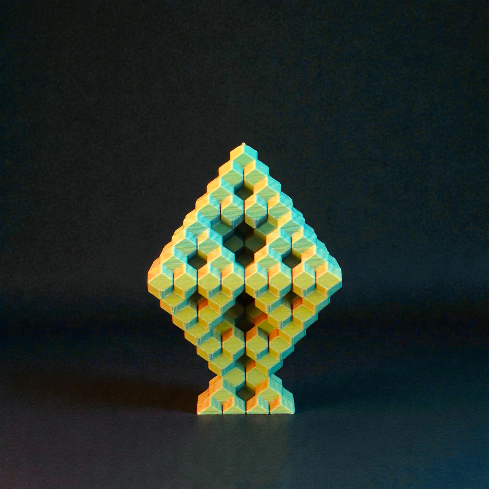 Pixel Diamond - Endless Designs Desktop Sculpture