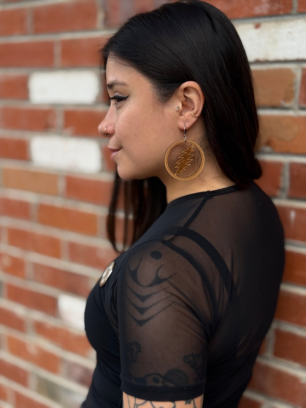 Lazer Eye Studio Wooden Laser Cut Earrings